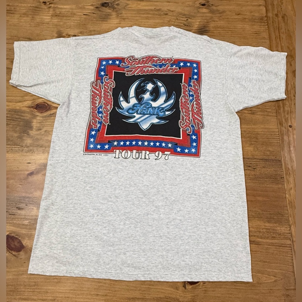 Hank Williams Jr T-Shirt, XL, 1997 Southern Thunder Tour - Picture 4 of 5